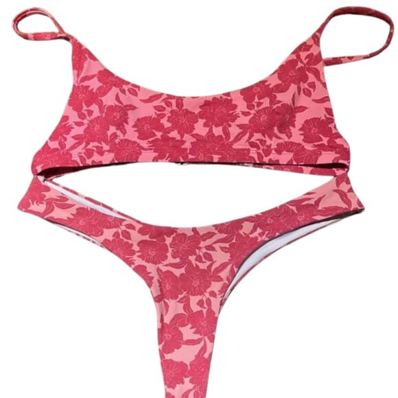 Floral Pink Bikini Set - Picture 1 of 12